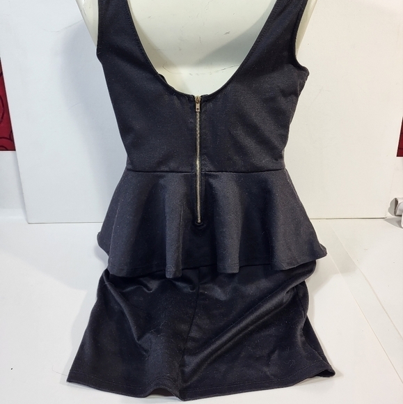 U2B Black Peplum Dress - Picture 6 of 9